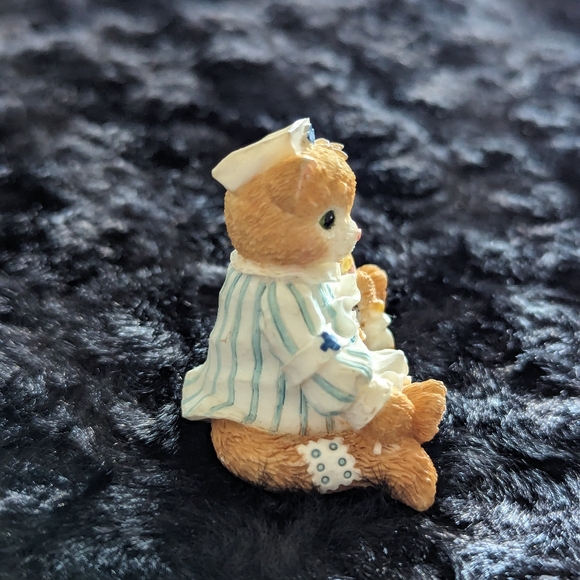 Enesco 1995 Small Cat Figurine Get Well Soon - Picture 2 of 5